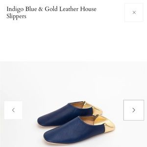 NWOT Jill Burrows leather House Slippers